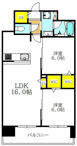 クレリア新深江（102） 間取り図画像