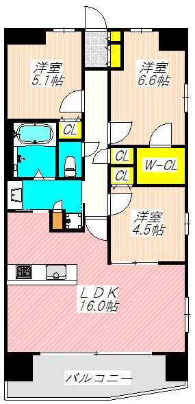 Ｓ-ＦＯＲＴ大阪同心（1101） 間取り図画像
