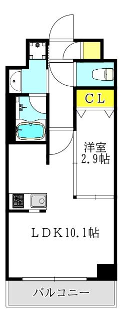 アヴェニール中崎（708） 間取り図画像