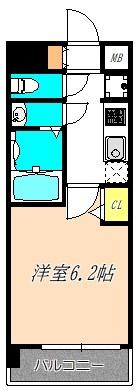 ララプレイス玉造パルク（1006） 間取り図画像