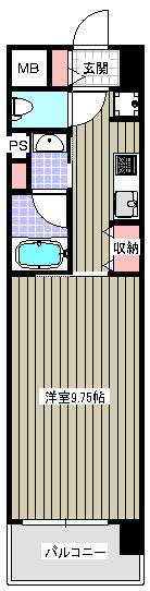 インザグレイス天神橋 間取り図画像