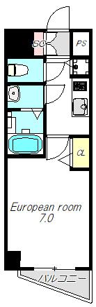 プレサンス梅田Ⅱ（1101） 間取り図画像