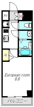 プレサンス梅田Ⅱ（1102） 間取り図画像