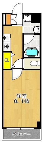 ベルフェリーク天満橋（502） 間取り図画像