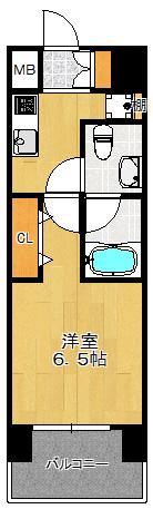 クレストフォルム大阪天満橋（507） 間取り図画像