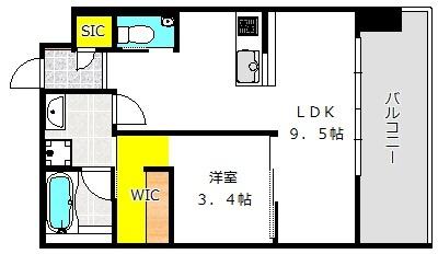 ベネチア天満橋（604） 間取り図画像