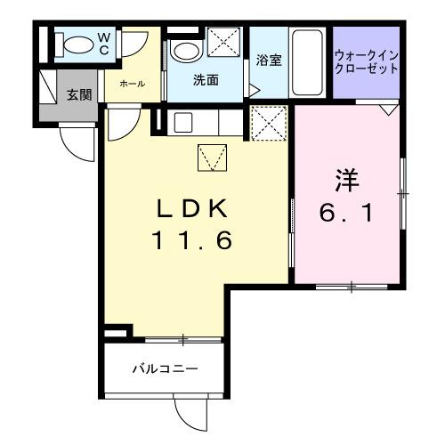 赤川４丁目アパート（102） 間取り図画像