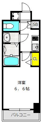 フレアコート梅田（501） 間取り図画像