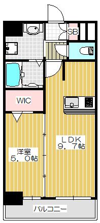 プレサンス梅田東クォーレ（1202） 間取り図画像