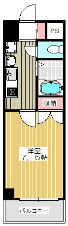 梅田エクセルハイツ 間取り図画像