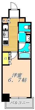 ザ・パークハビオ同心（501） 間取り図画像