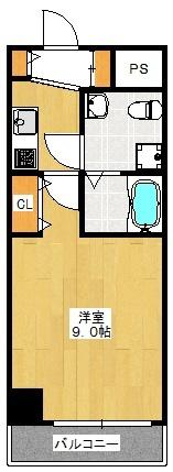 プラディオ天満セレニテ（902） 間取り図画像