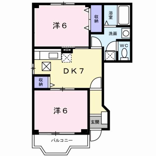 ピエ・デル・モンテＢ棟（101） 間取り図画像