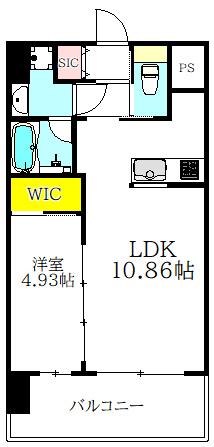 プレジオ天神橋ASIAN 間取り図画像