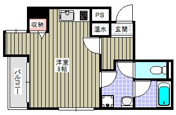 コンフォール南森町（301） 間取り図画像