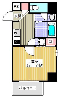 大阪市北区菅原町マンション 間取り図画像