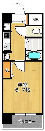 エイペックス天神橋 間取り図画像