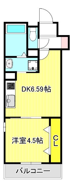 KTIレジデンス新深江 間取り図画像