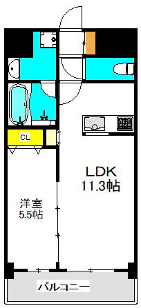 大阪市天王寺区上本町マンション 間取り図画像