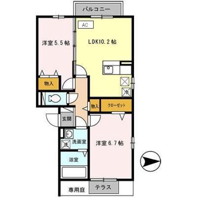 ゼフィランサス（102） 間取り図画像