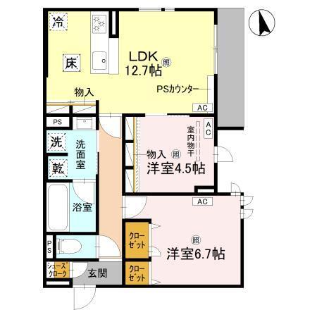 Clashist上住吉（103） 間取り図画像