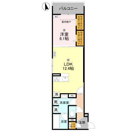 Clashist上住吉（202） 間取り図画像