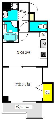 大阪市東成区玉津マンション 間取り図画像