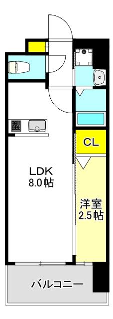 Luxe玉造南 間取り図画像