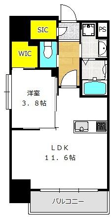 アバンティうめきた（701） 間取り図画像