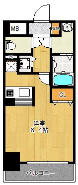 レジディア天神橋（208） 間取り図画像