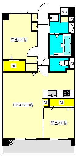 ポラリス松ヶ枝 間取り図画像
