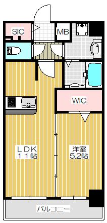 セレーナ・コンフォルト天神橋（401） 間取り図画像