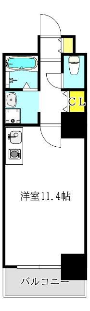 エルヴェ東天満（902） 間取り図画像