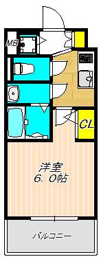 エスリード大阪梅田リュクス（703） 間取り図画像
