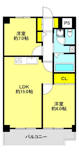 ハイツ森ノ宮（507） 間取り図画像