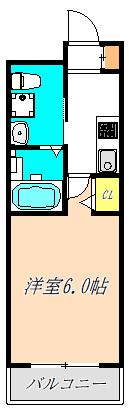 コンチネンタル東小橋 間取り図画像