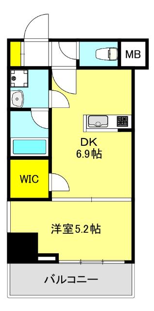 大阪市東成区大今里西マンション 間取り図画像