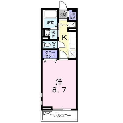 メゾンドシャンテール（206） 間取り図画像