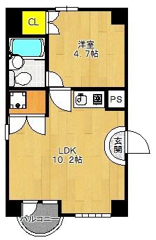 STAY CITY同心（201） 間取り図画像