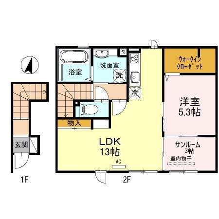 ルミエール　メゾン（205） 間取り図画像