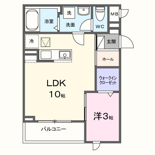 メモワール庭窪（101） 間取り図画像