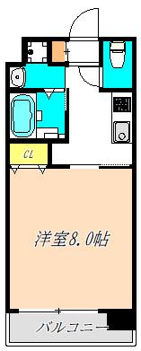 PARK HILLS 玉造 Kalmia 間取り図画像