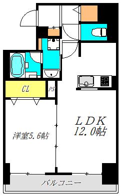 histoire玉造 間取り図画像