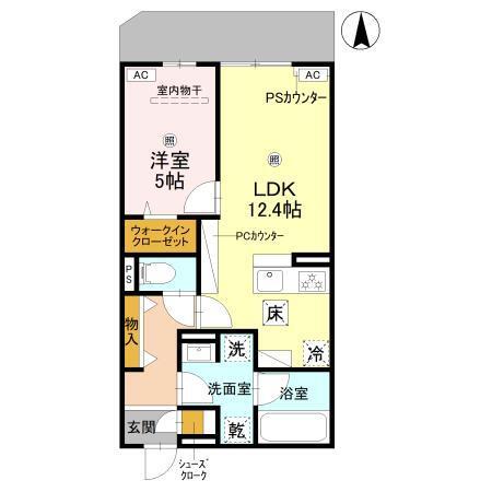 (仮称)D-ROOM平野区平野西2丁目PJ（103） 間取り図画像