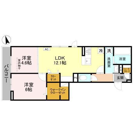 TORISIA　大日（202） 間取り図画像