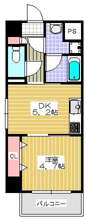 ソレイユ中崎（301） 間取り図画像