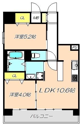 ブルフォルトゥーナ扇町（701） 間取り図画像