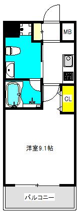 レジディア谷町 間取り図画像
