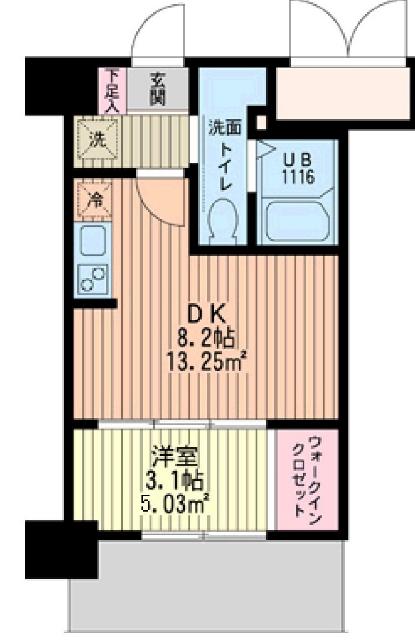 ARISTO扇町（305） 間取り図画像