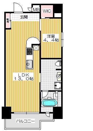 Bee-parQ扇町（702） 間取り図画像